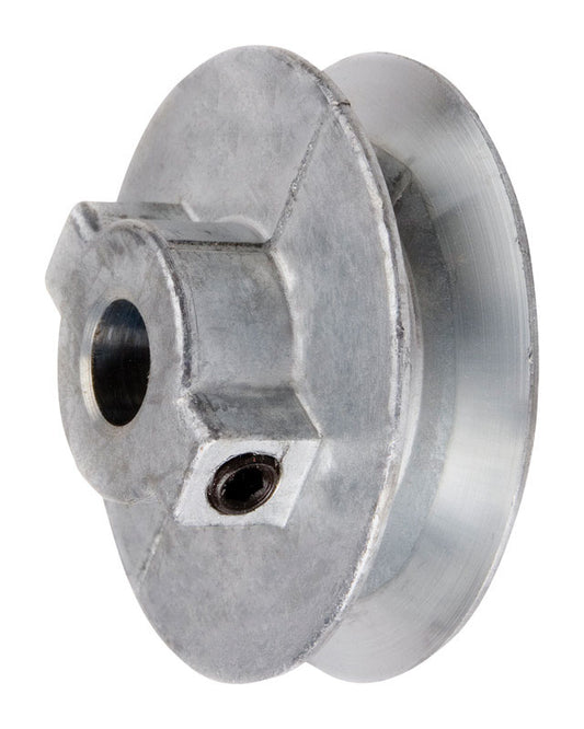 Chicago Die Cast 3 in. D X 1/2 in. D Zinc Single V-Grooved Pulley