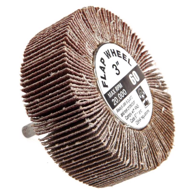 FLAP WHEEL 3"X1" 60 GRIT