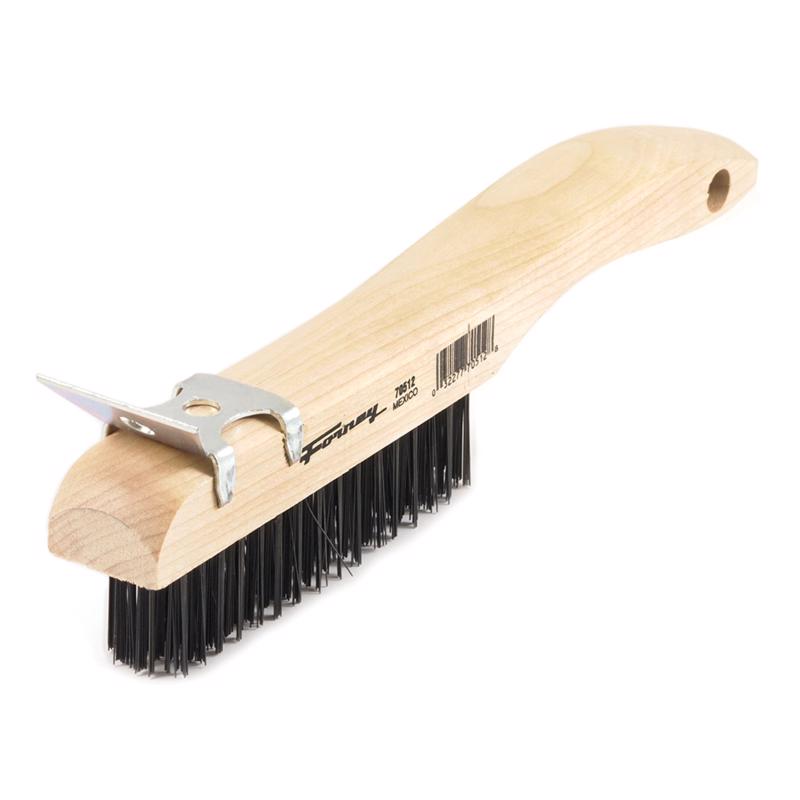 SCRATCH BRUSH W/SCRAPER