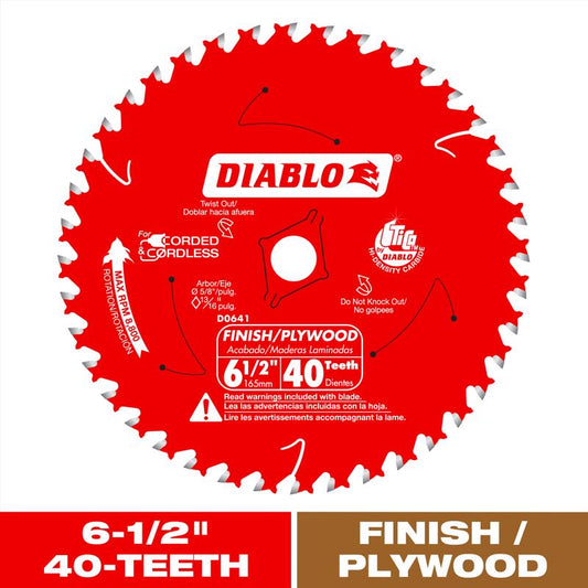 BLADE FINISH 6-1/2"X40T