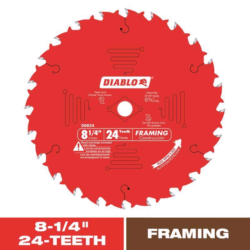 DIAB SAW BLD 8-1/4"X24T