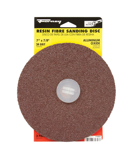SAND DISC 7" 24GRIT 3PK