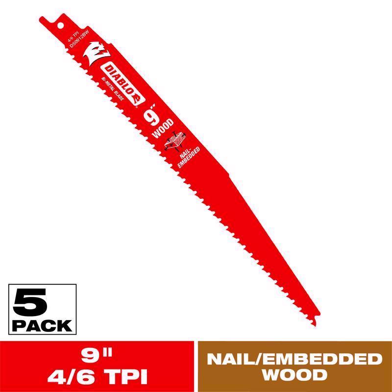 DIAB RECIP 9" 4/6T 5PK