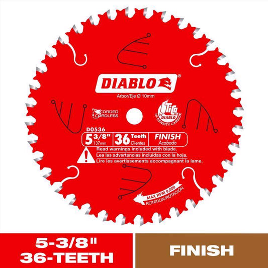FINISH BLADE 5-3/8"X36T