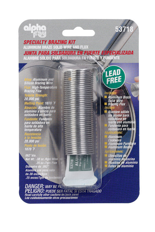 BRAZE WIRE & FLUX ALUM
