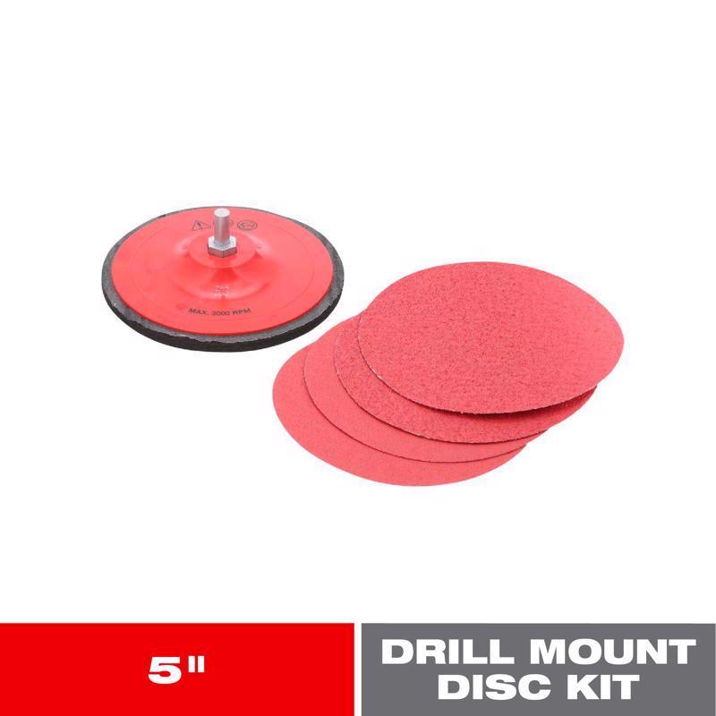 Diablo StickFast 5 in. Ceramic Blend Adhesive Sanding Disc Kit Assorted 6 pk