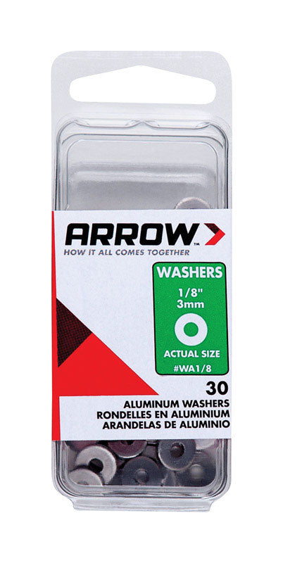 FLT WSHR AL 1/8"X 30PK