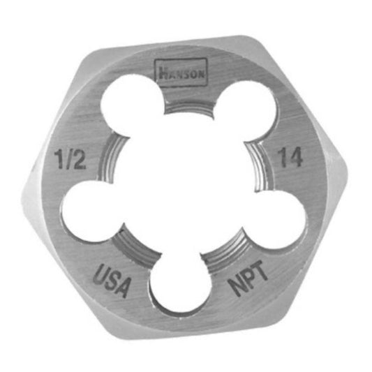 DIE 4.5" HEX 1/2-14NPT