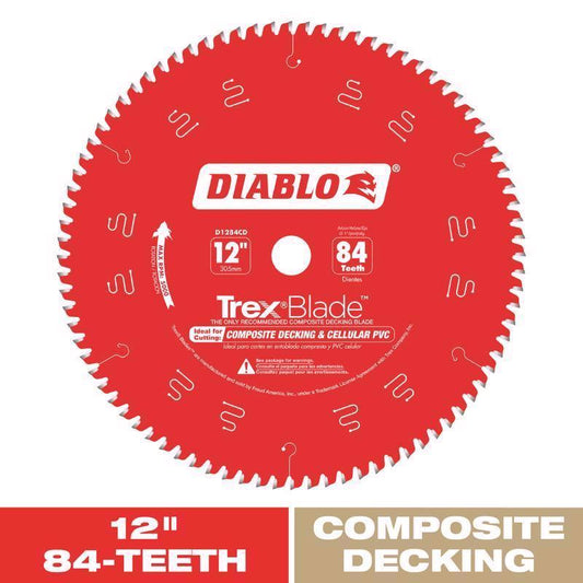 Diablo TrexBlade 12 in. D X 1 in. TiCo Hi-Density Carbide Circular Saw Blade 84 teeth 1 pk