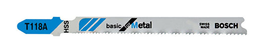 Bosch 3-5/8 in. High Carbon Steel T-Shank Wavy set and milled Jig Saw Blade 17 TPI 5 pk