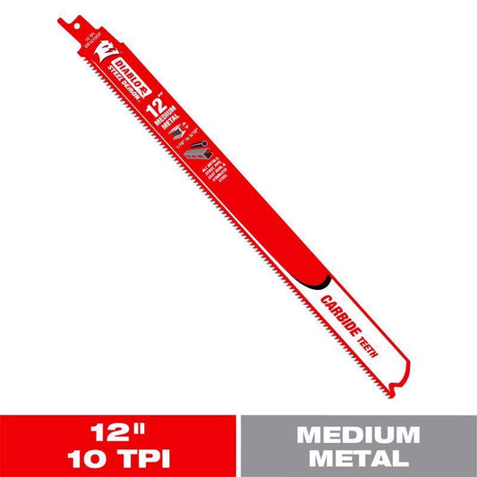 RECIP SAW BLADE 12" 10TPI