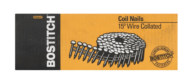 Bostitch 2 in. L Angled Coil Coated Framing Nails 15 deg 3600 pk