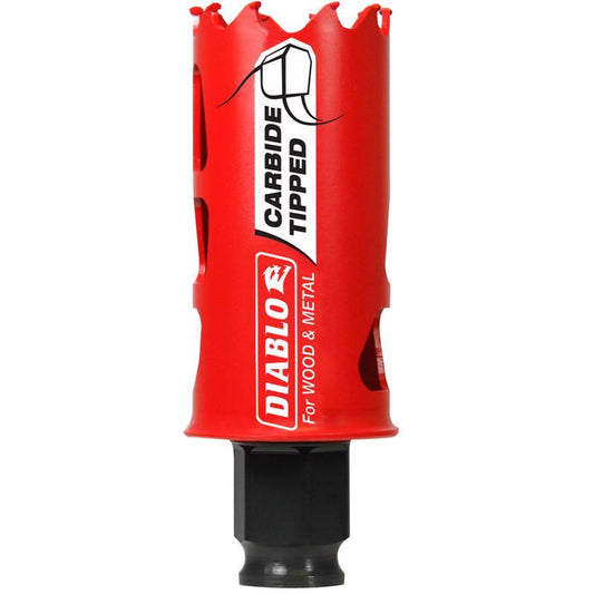 Diablo Snap-Lock Plus 1-1/4 in. Carbide Tipped 2-3/8 in. L X 3/8 in. D Hole Saw