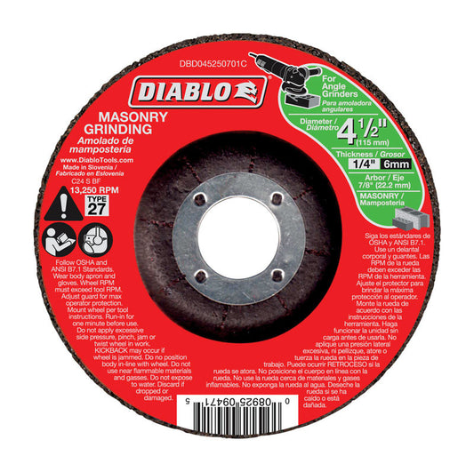 MASONRY GRND DISC 4-1/2"