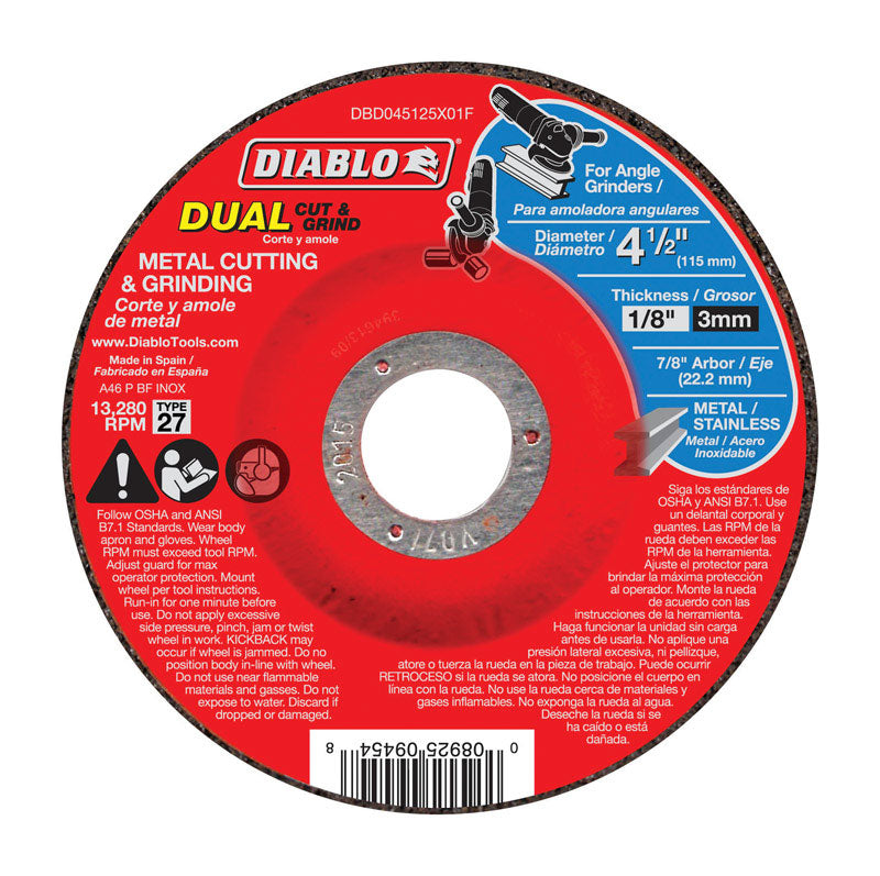 METAL CUT&GRND DSC 4-1/2"