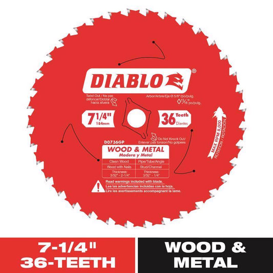 WOOD/STEEL SWBD 7.25"36T