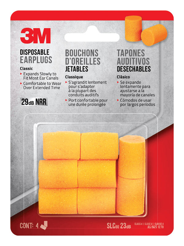 DISPOSABLE EARPLUGS4PK