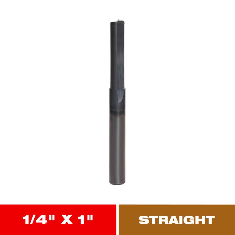 STRAIGHT ROUTR BIT 1/4"D