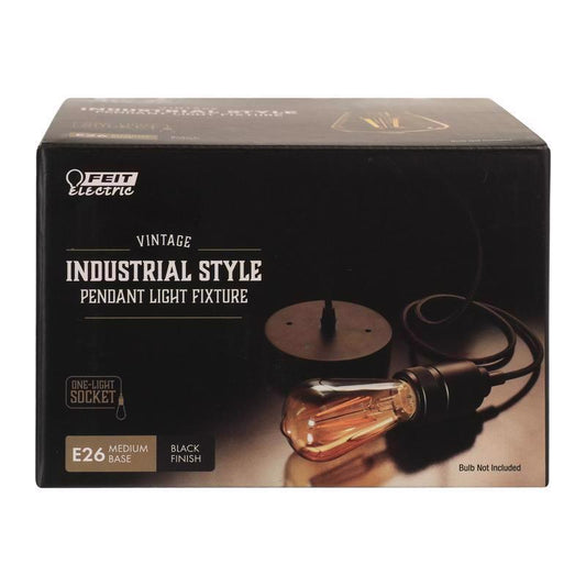 PENDANT LIGHT BLK 55"