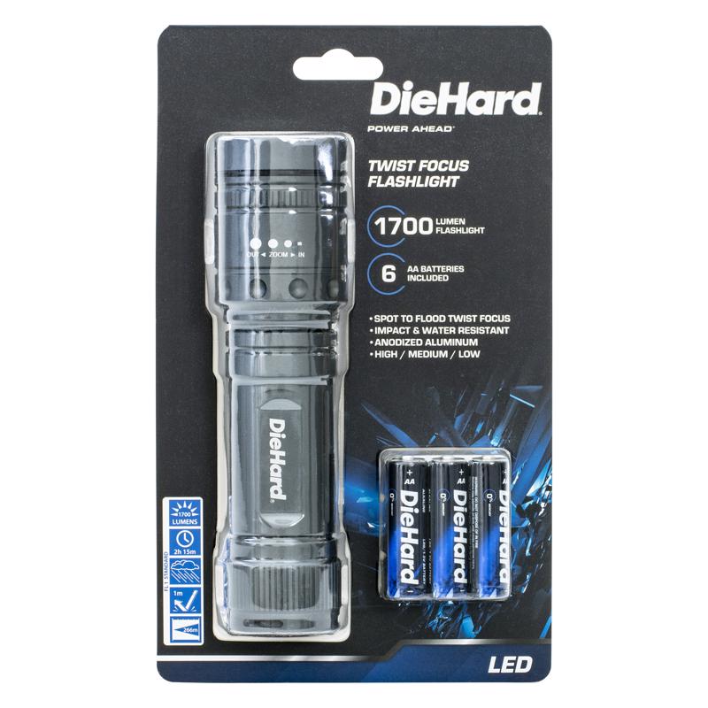 FLASHLIGHT 1700L GRY AA