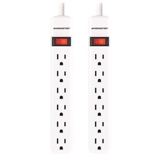 POWER STRIP 2.5' 6OUTL