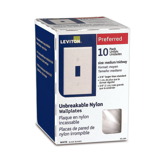 WALL PLATE 1G WHT TOGGLE