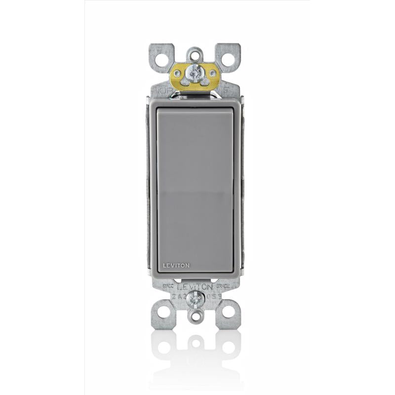 AC SWITCH RCKR GRY 1P