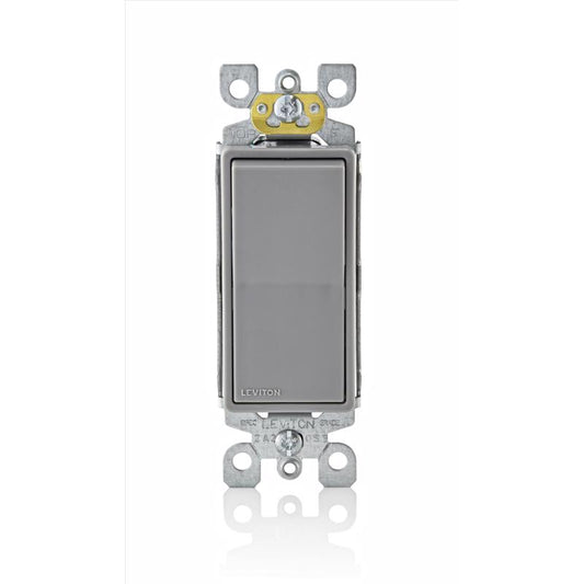 AC SWITCH RCKR GRY 1P
