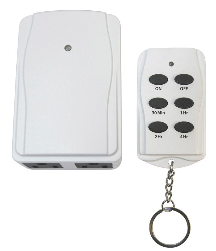 TIMER W/REMOTE&GRNDED OU