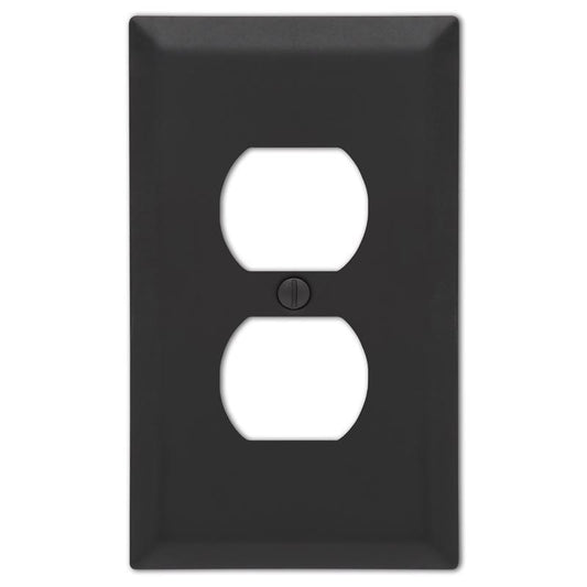 WALL PLATE 1G BLK DUP
