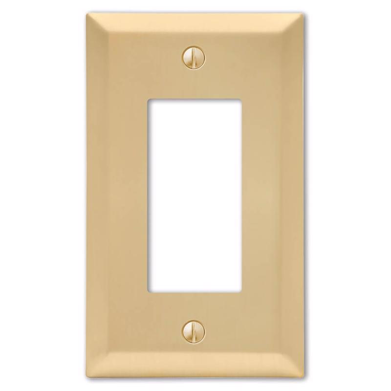 WALL PLATE 1G BRS DECOR
