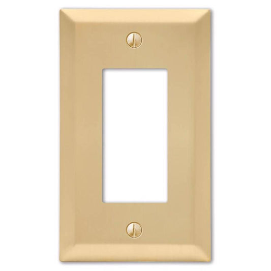 WALL PLATE 1G BRS DECOR