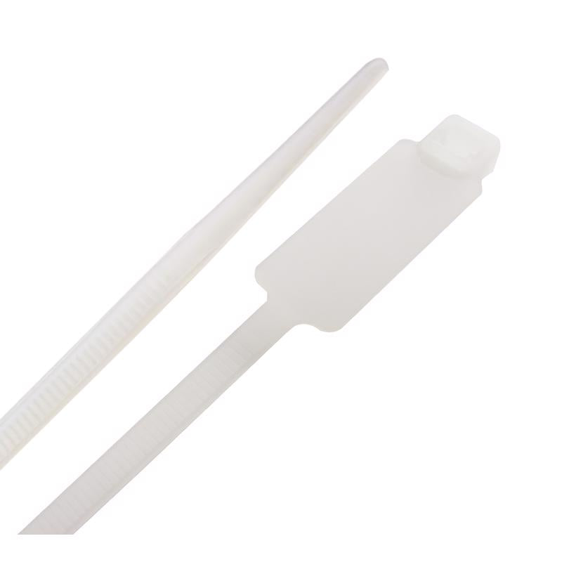 CABLE TIE 8" WHT 25PK