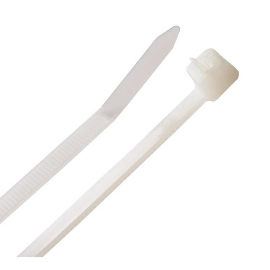 CABLE TIE 8" WHT 25PK