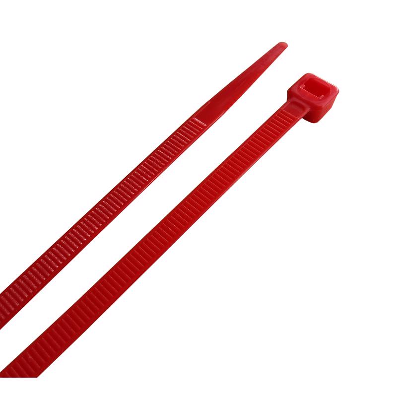 CABLE TIE 8" RED 100PK