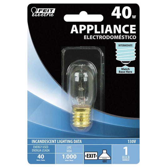 INCAND BULB 40W E17