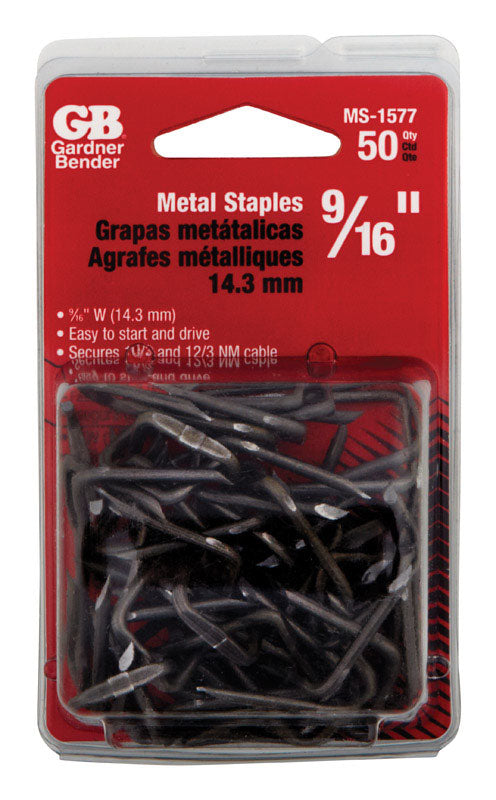 STAPLE 9/16" SLVR 50PK