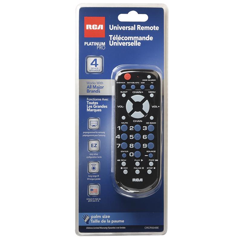 UNIV REMOTE CONTROL RCA