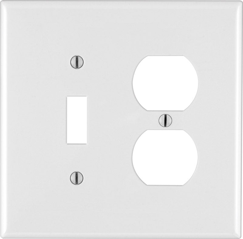 WALL PLATE 2G WHT DUP/TO