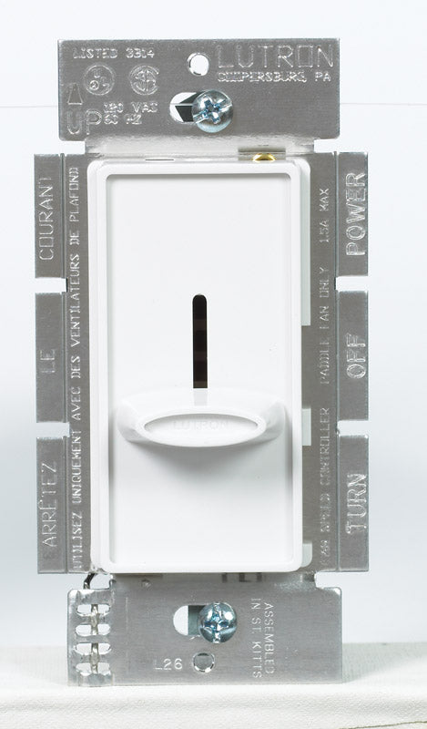 FAN CTRL SLIDE 1.5A WHT