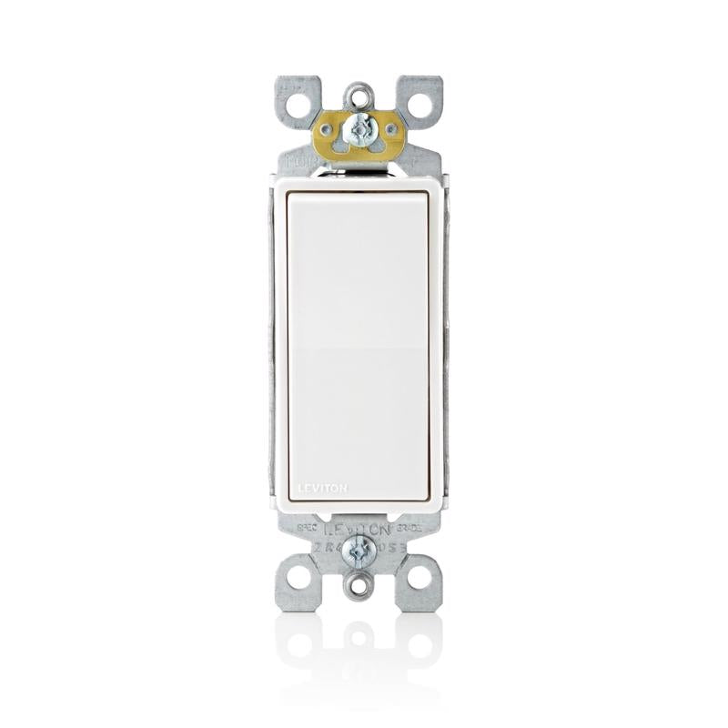 AC SWITCH 3W RCKR WHT