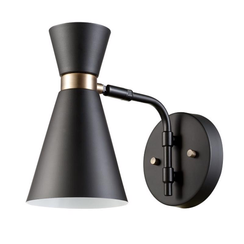 WALL SCONCE BLK 1LT