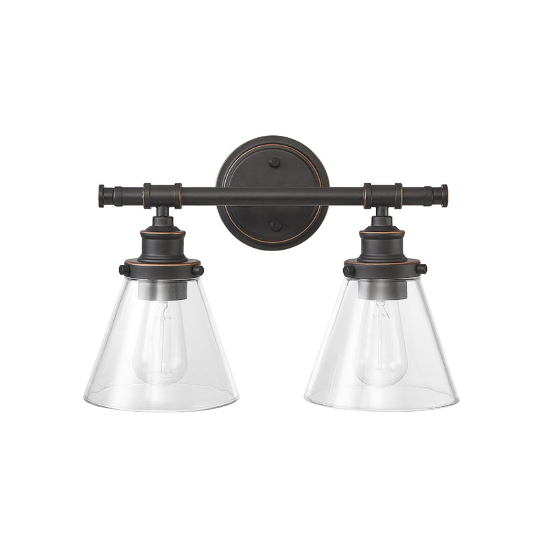 WALL SCONCE BRNZ 2LT