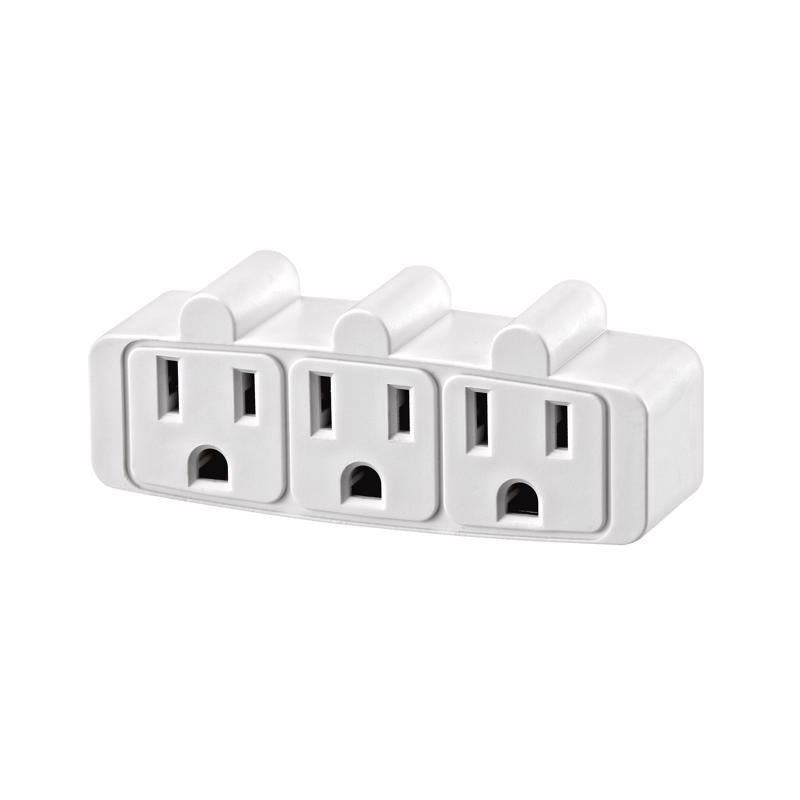 OUTLET ADAPTER 3OUTL WHT