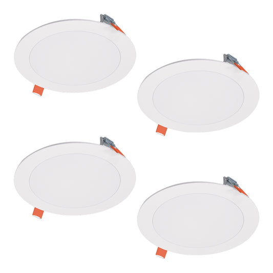 RECESS DWNLT 6" WHT 1PK