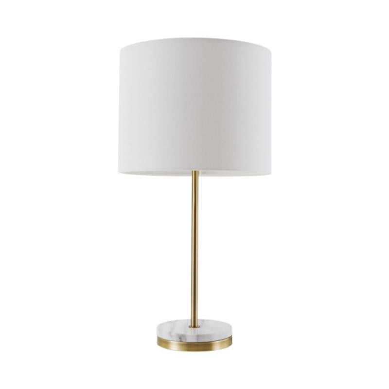 TABLE LAMP WHT 19"