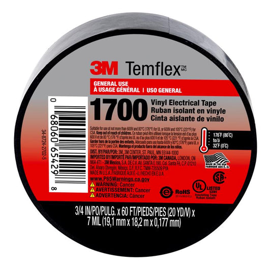 ELECTRICAL TAPE 60' BLK