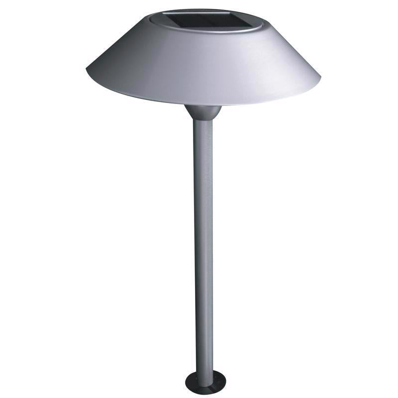 Feit OneSync Brushed Nickel Solar Powered 0.4 W LED Pathway Light 1 pk