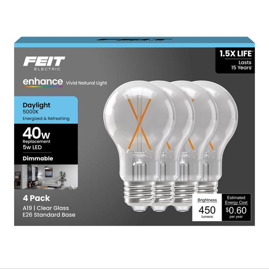 FIL LED BULB A19 E26 5W