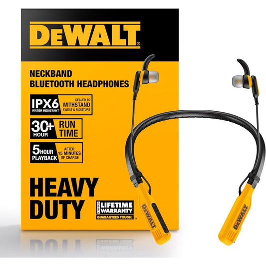 DeWalt Wireless Bluetooth Behind-the-Neck Headphones 1 pk